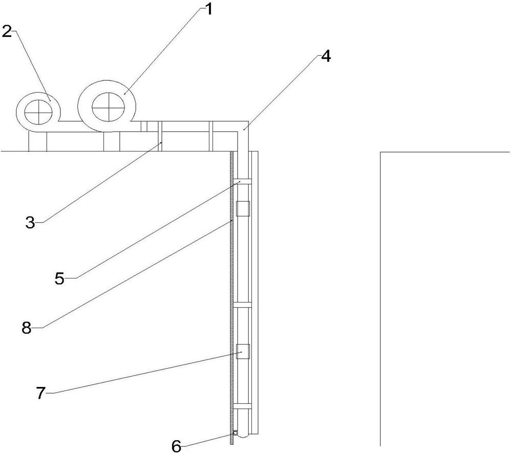 An automatic air supply device for manually digging pile wells