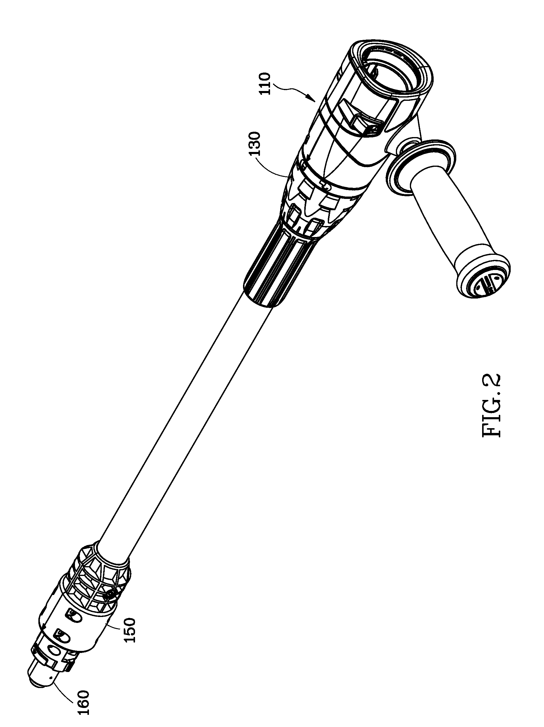 Transmission extension adapter for power hand tool