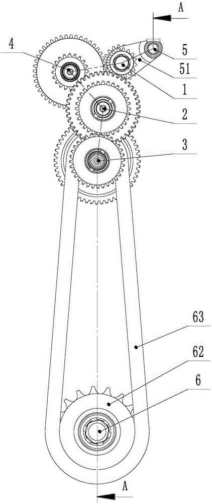 Speed changing system of mini-tiller