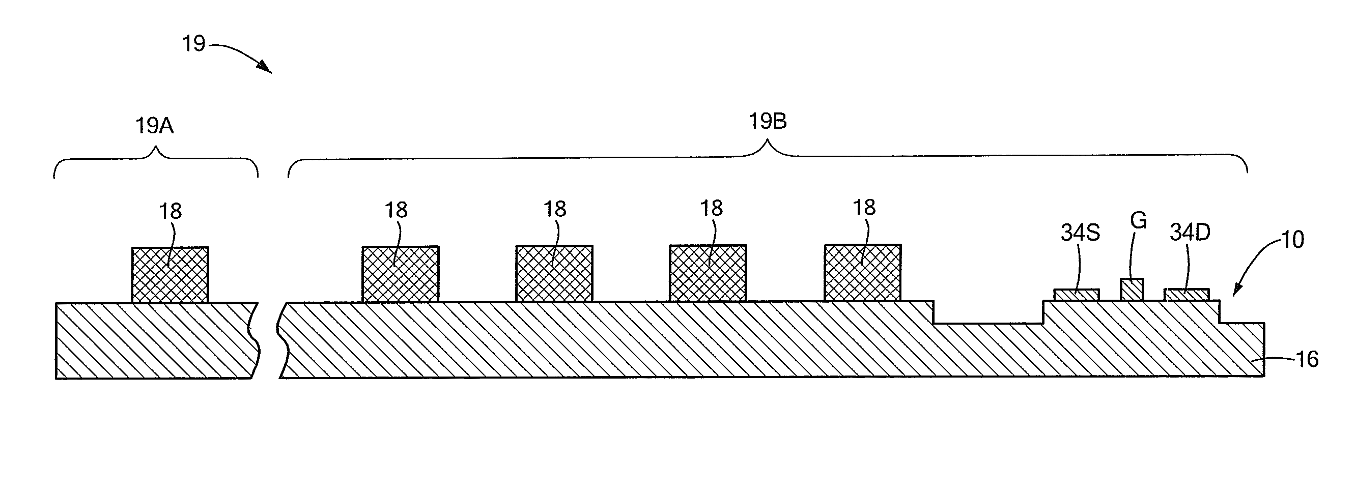 Method for processing semiconductors using a combination of electron beam and optical lithography