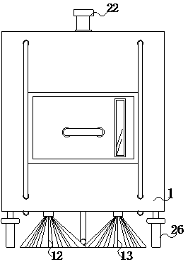 Dust collection device for building construction and working method of dust collection device