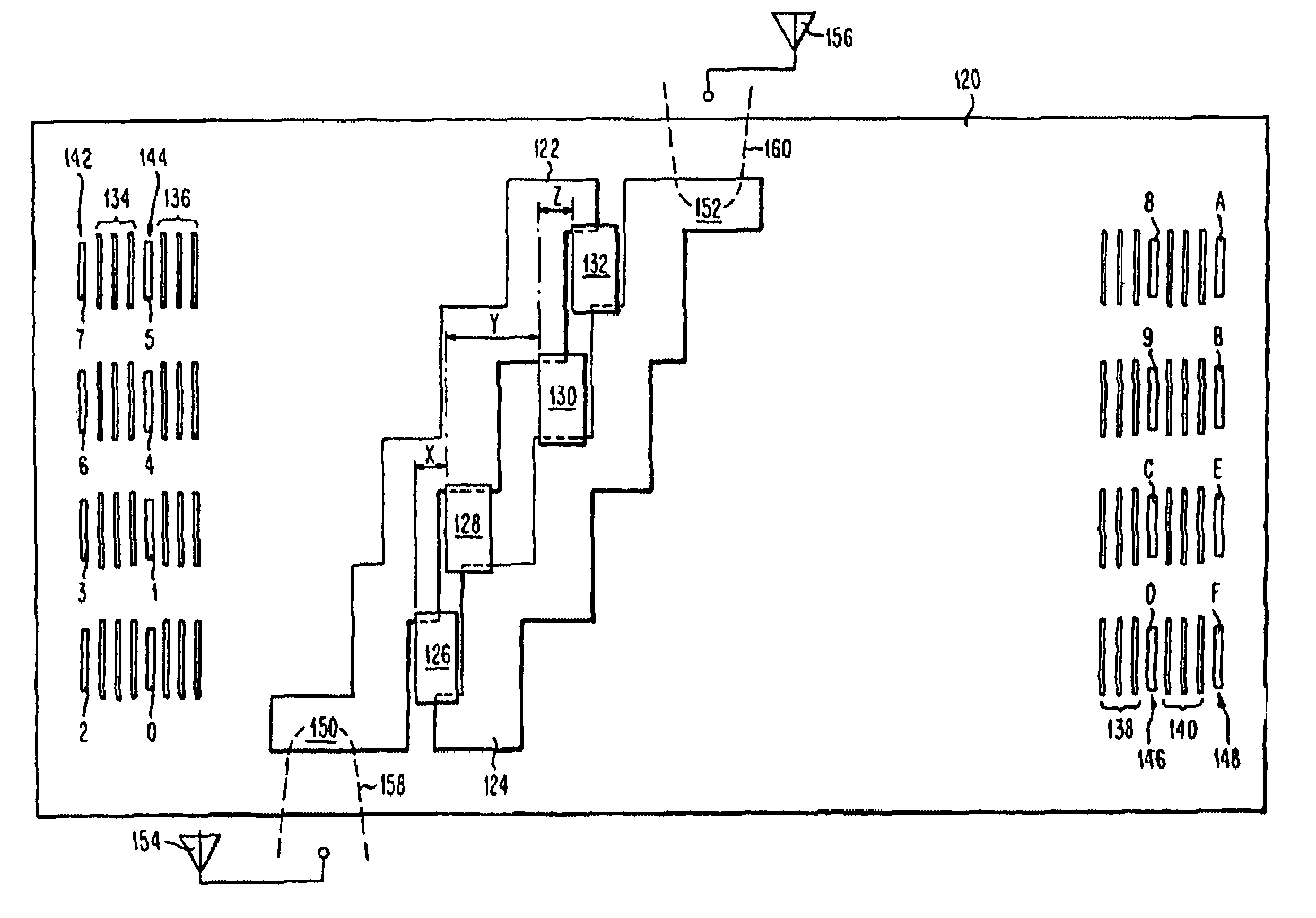 Frequency hopping spread spectrum passive acoustic wave identification device