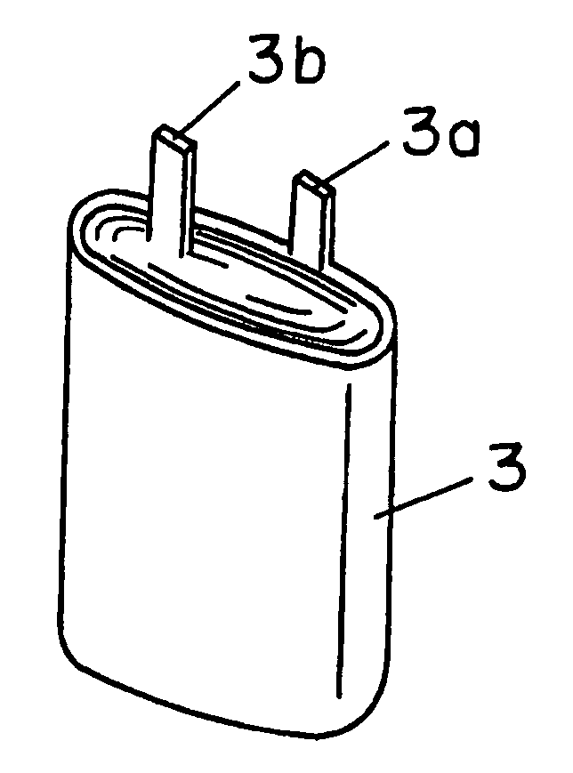 Method for producing rectangular flat secondary battery