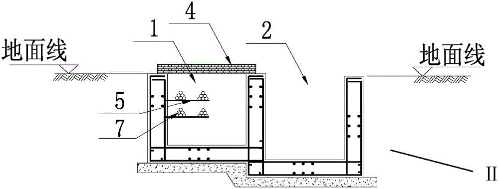 Comprehensive pipe trench structure applied to the subgrade of the ground line in the urban rail transit project