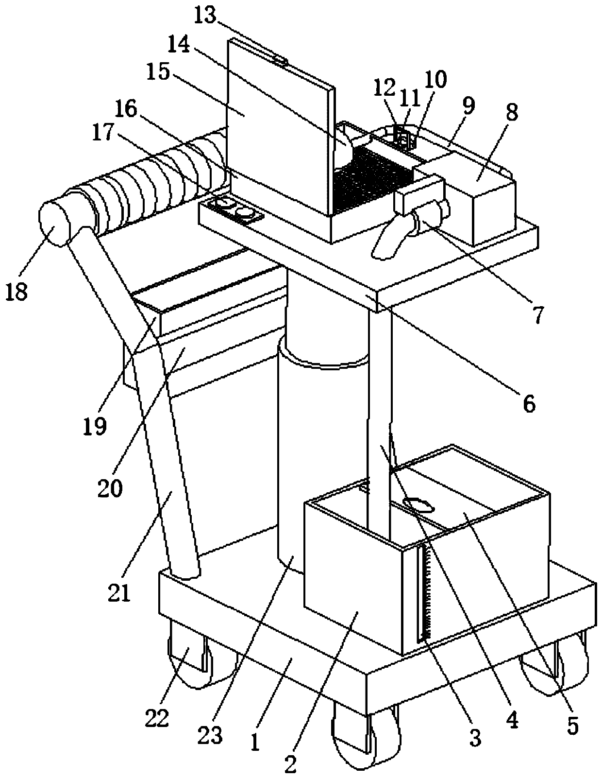 Multi-functional auxiliary anaesthesia apparatus for clinical anesthesia department