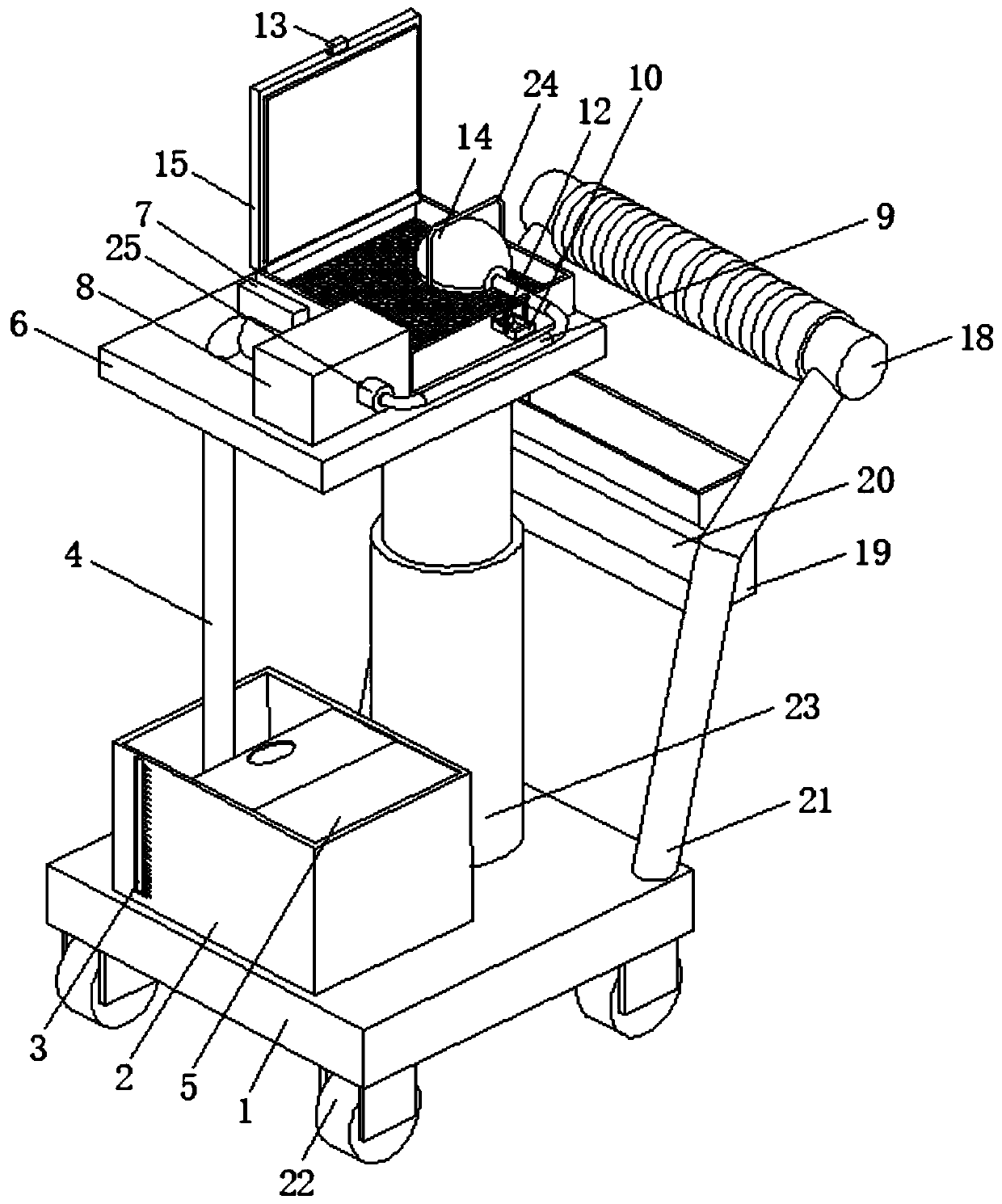 Multi-functional auxiliary anaesthesia apparatus for clinical anesthesia department