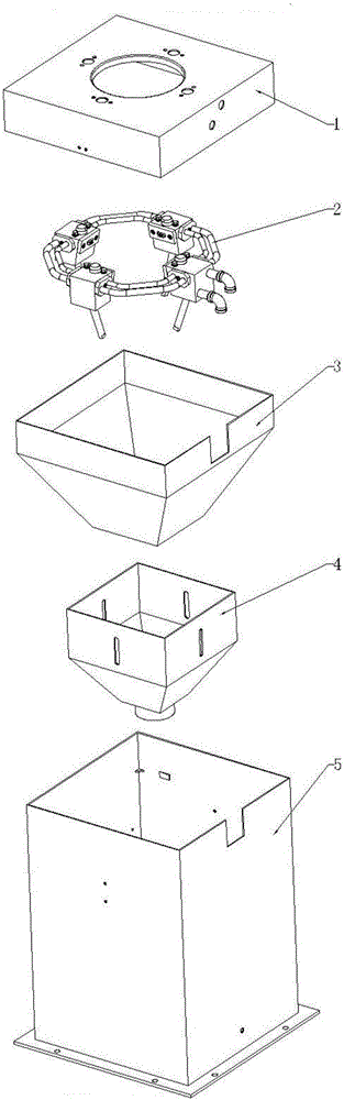 Full-automatic cleaning device of spraying tool