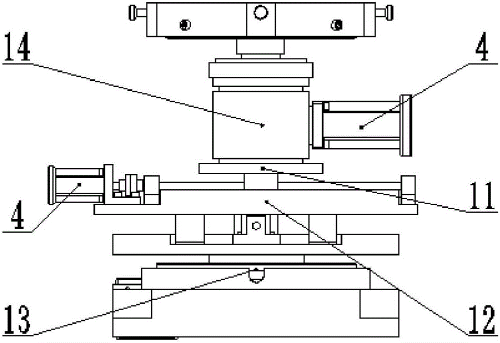 Wireless-control-based four-degree-of-freedom TIG automatic surfacing rotary workbench