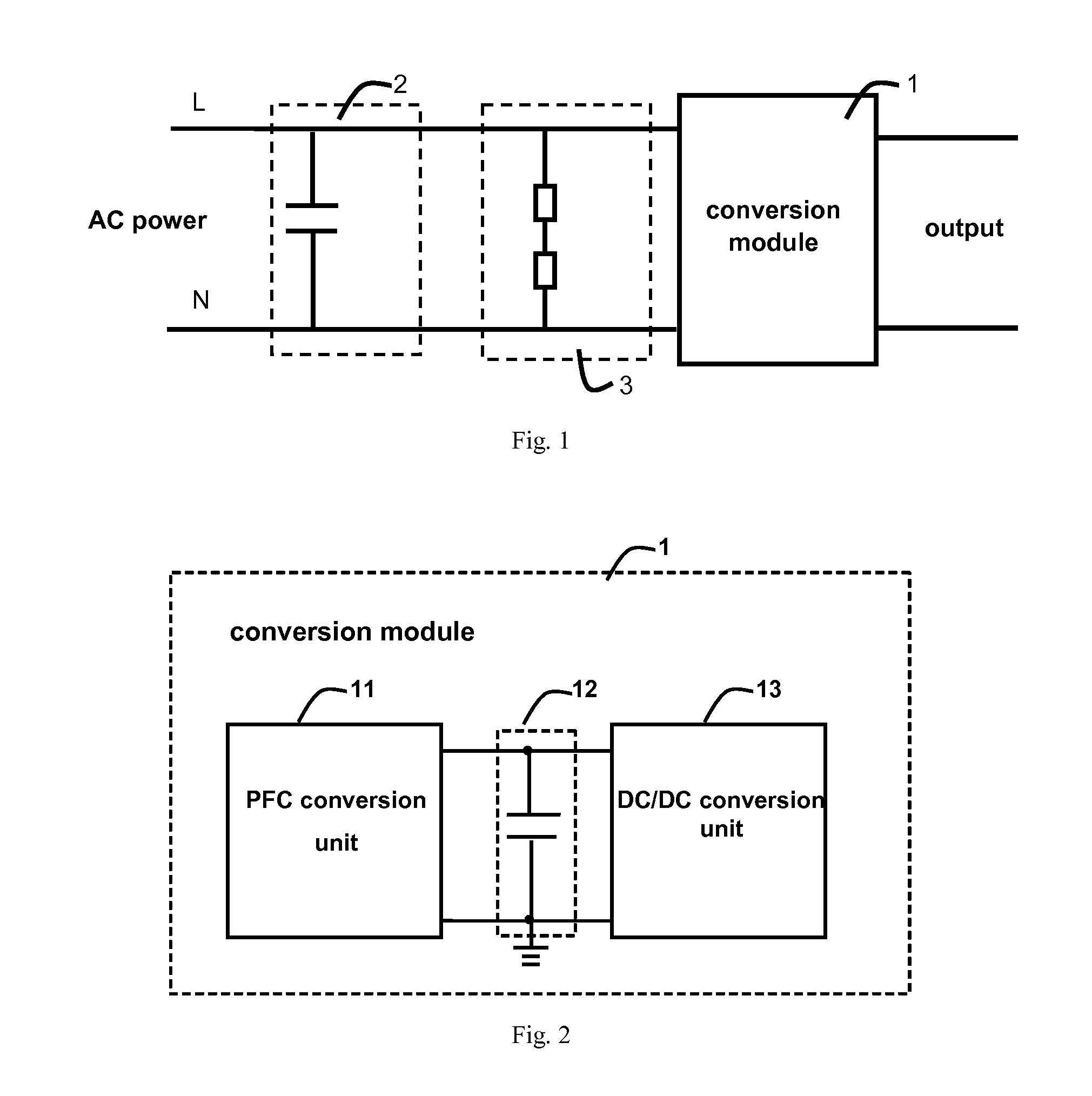 Capacitor discharging circuit and converter