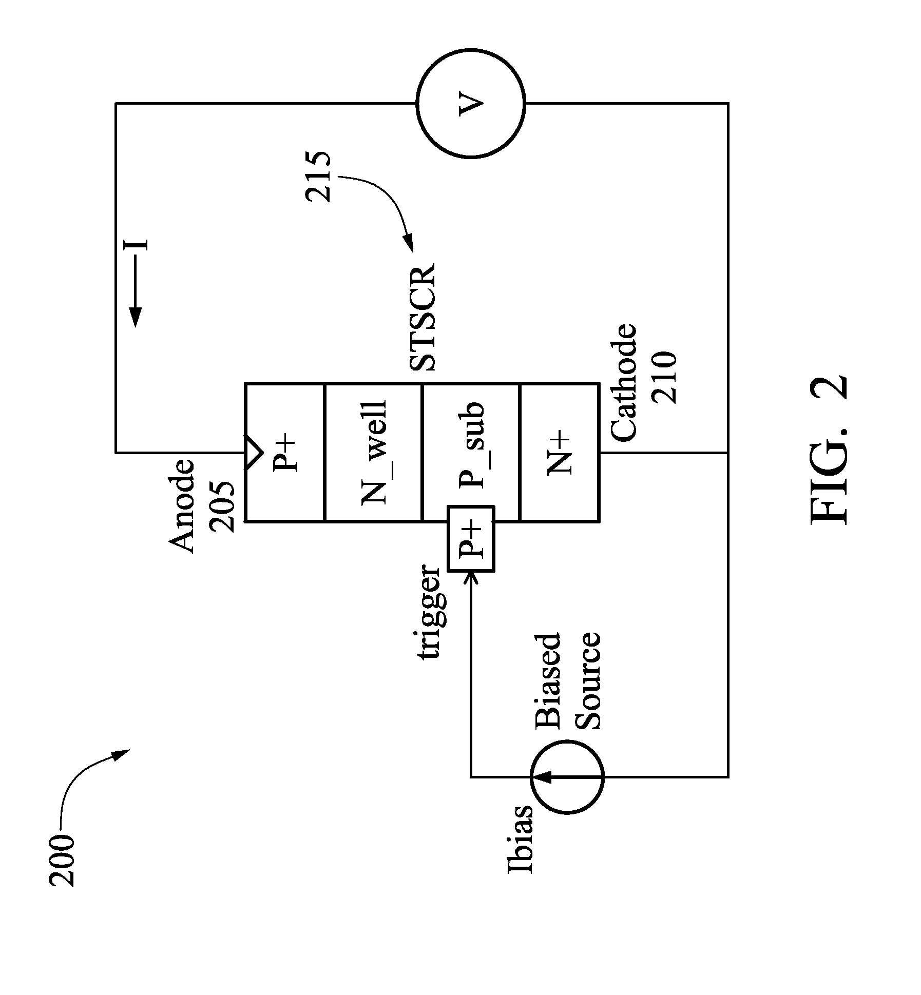 Electrostatic discharge circuit using inductor-triggered silicon-controlled rectifier