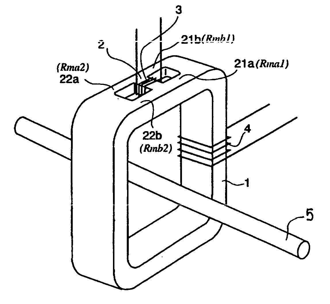 Magnetic bridge electric power sensor