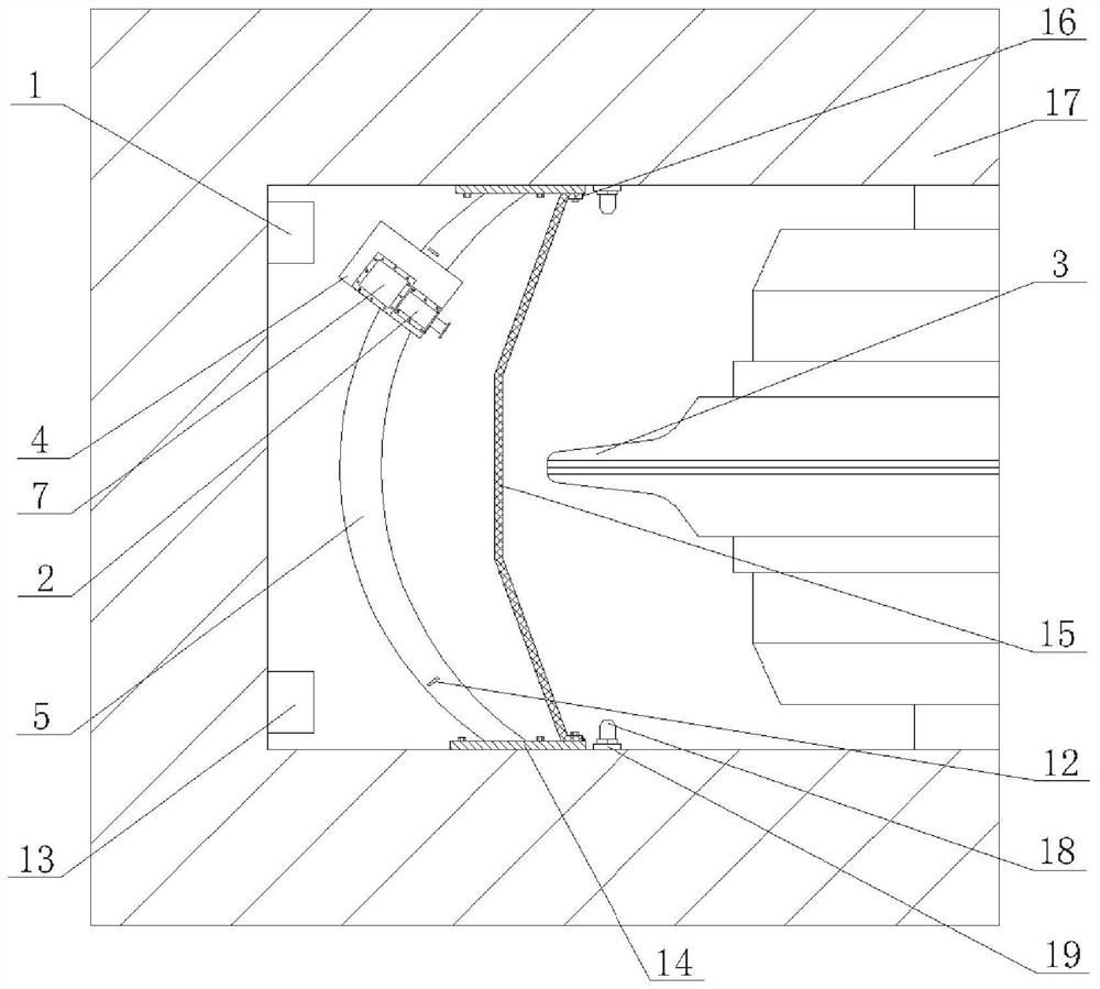 TBM hob abrasion monitoring device and method based on machine vision