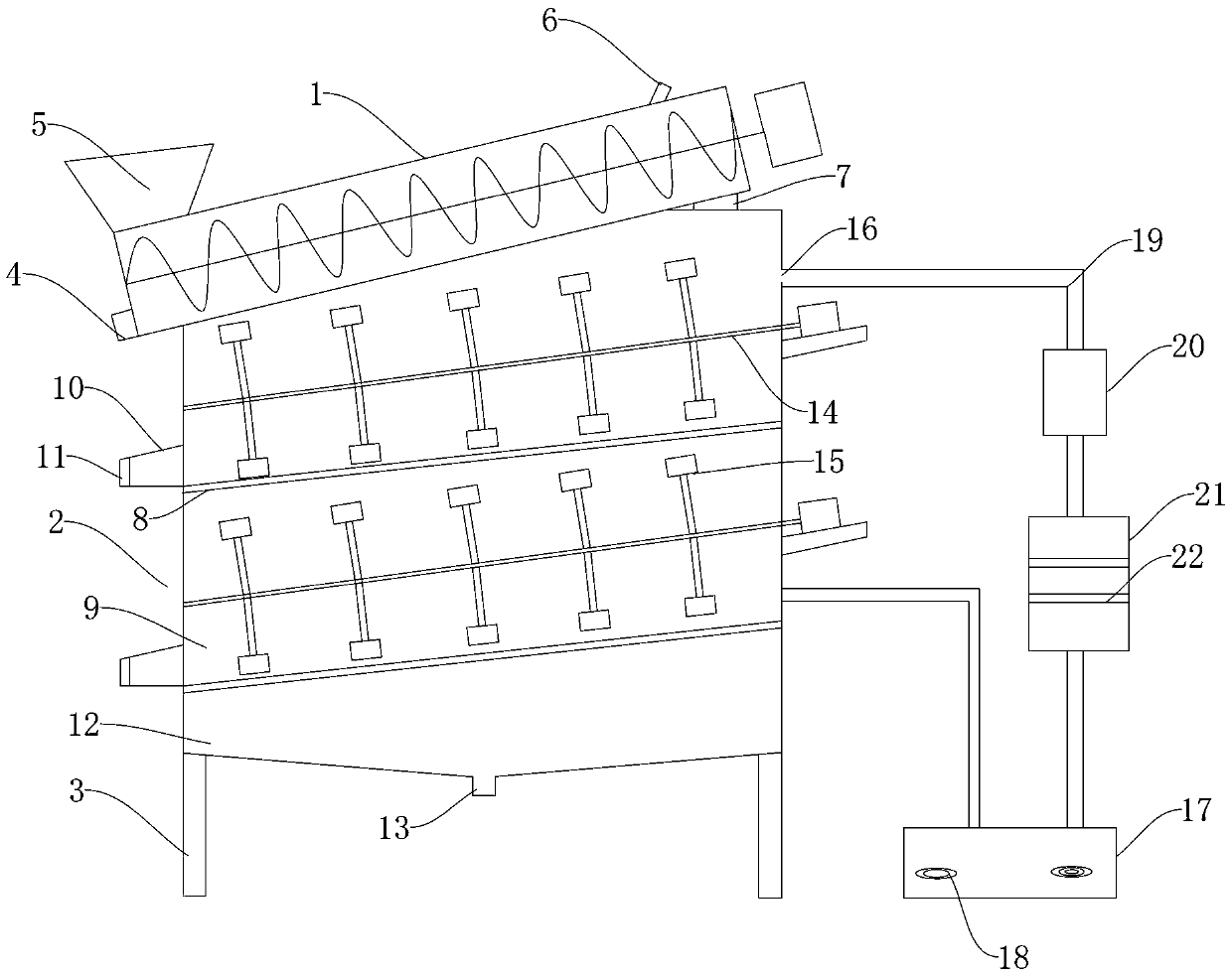 Recycled concrete aggregate machining device