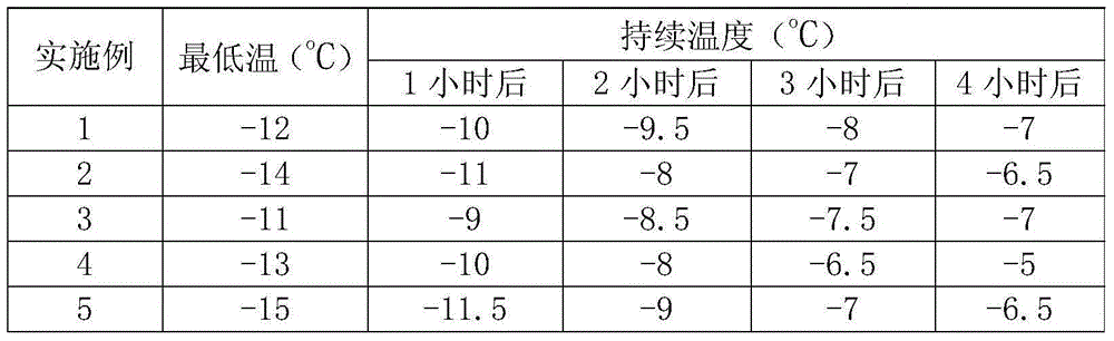 Novel quick-cooling chemical ice bag and preparation method thereof