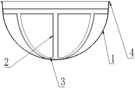 Forming method of non-metal diaphragm for storage tank