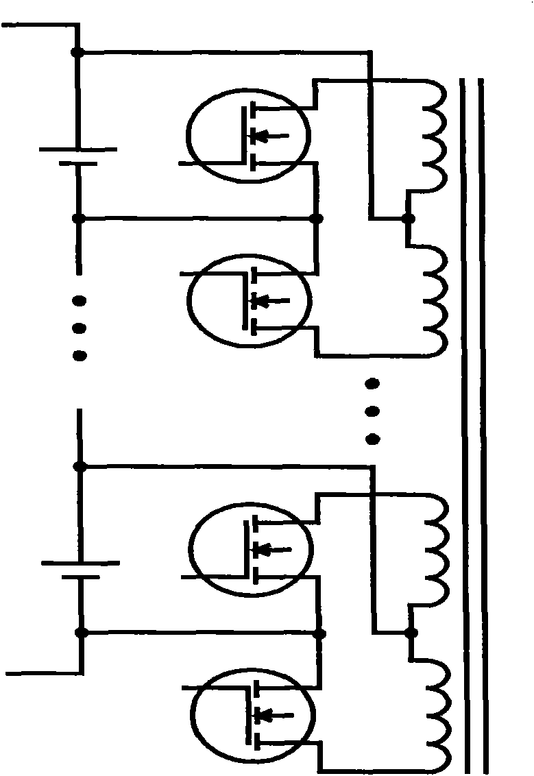 Proportional balancing method for voltage of energy storage device and circuit