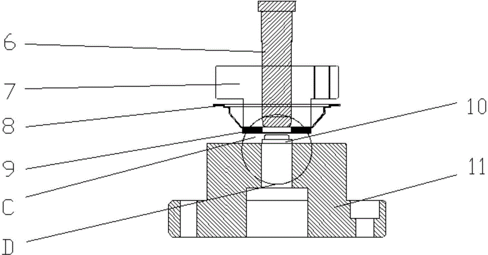 High-precision rapid riveting die core