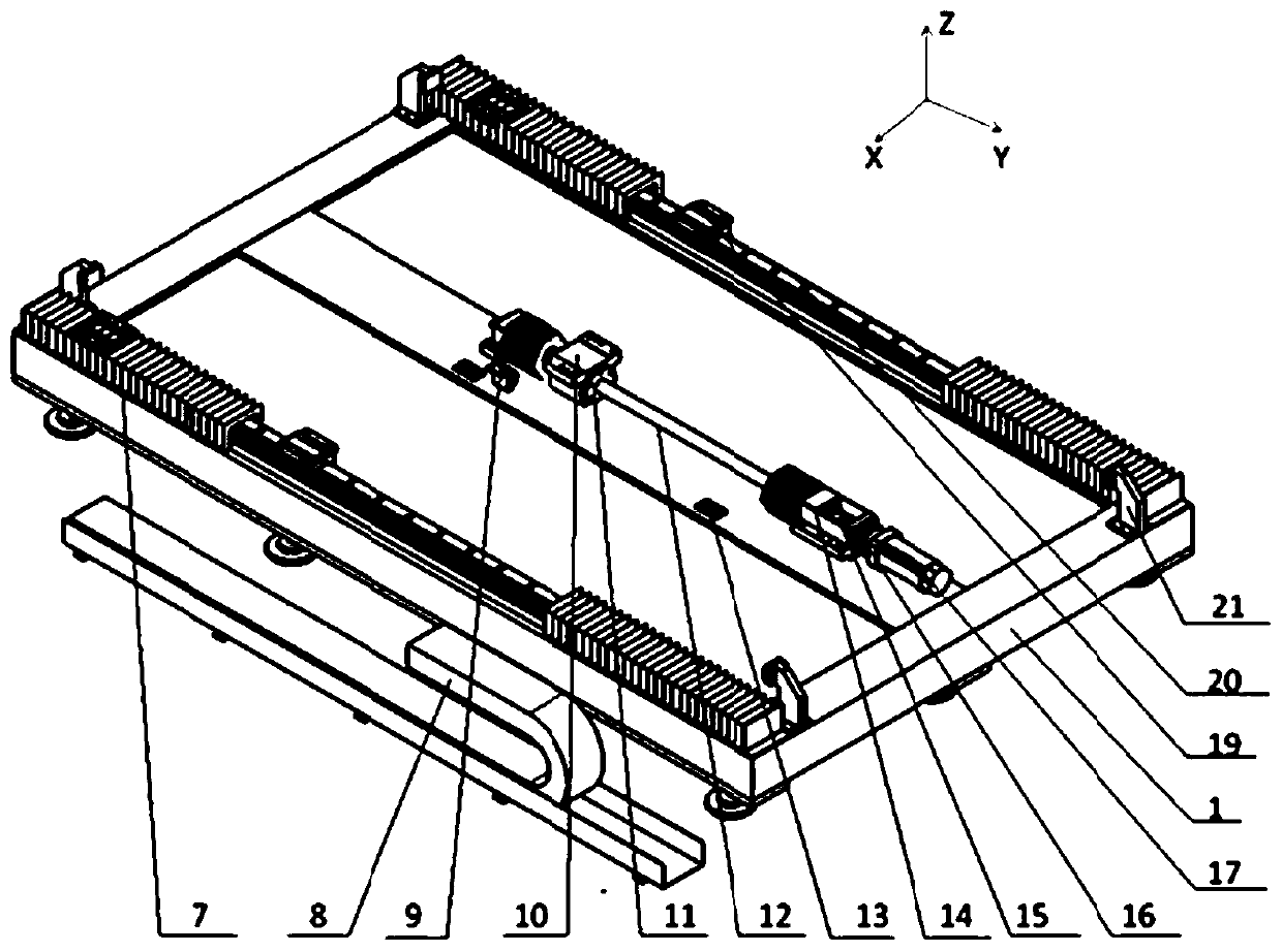 Flexible array type aircraft skin adsorption tool