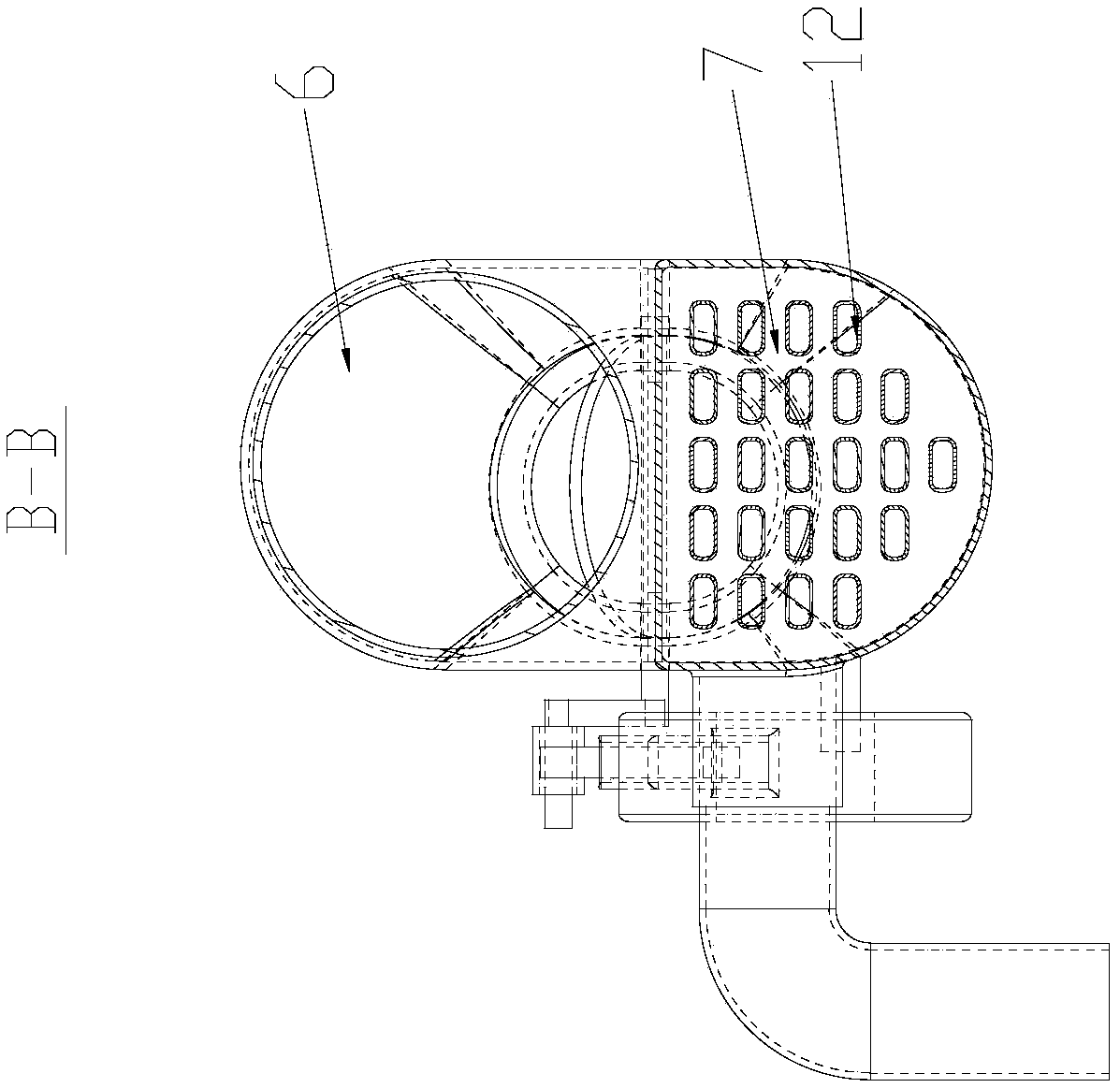 Heat energy recovery device for automobile aftertreatment system