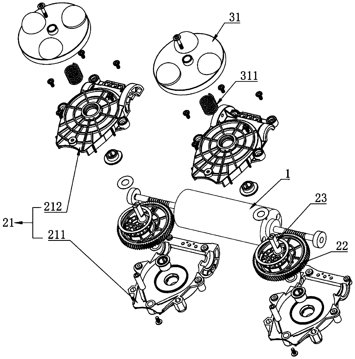 Self-adaptive adjustment massage chair machine core