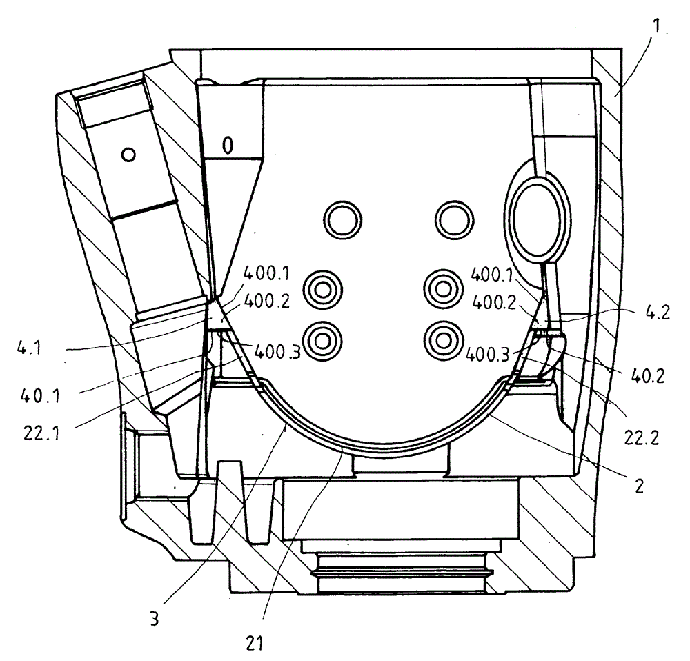 Adjustable axial piston machine having a bearing shell for the pivot cradle