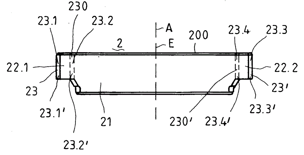 Adjustable axial piston machine having a bearing shell for the pivot cradle