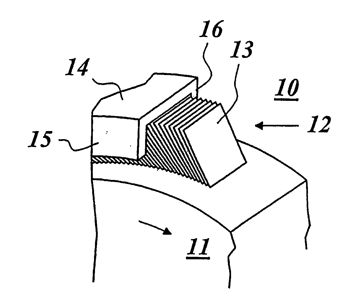 Leaf seal, in particular for a gas turbine