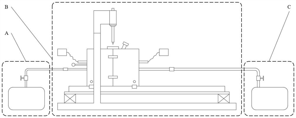 In-situ micro-nano indentation test system and method in ultrahigh-temperature water-oxygen environment