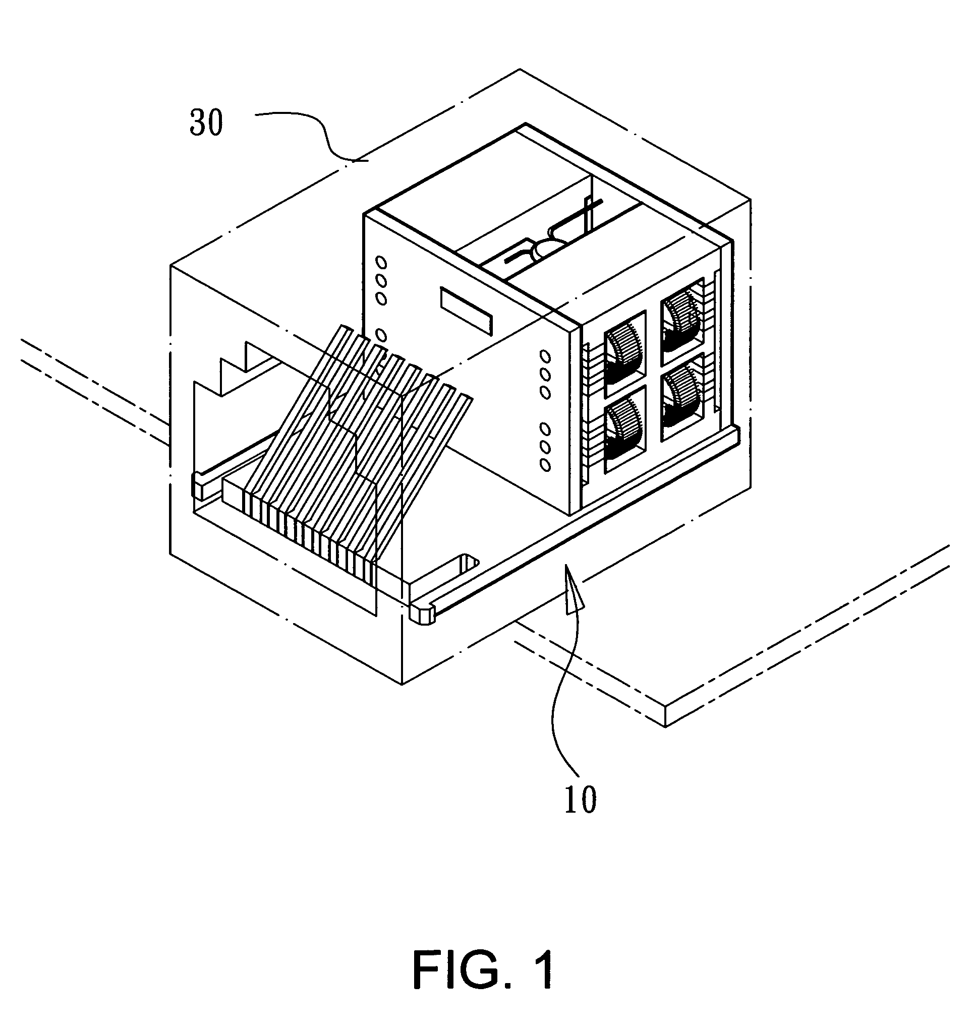 Internal structure for connector with coil positioning seats