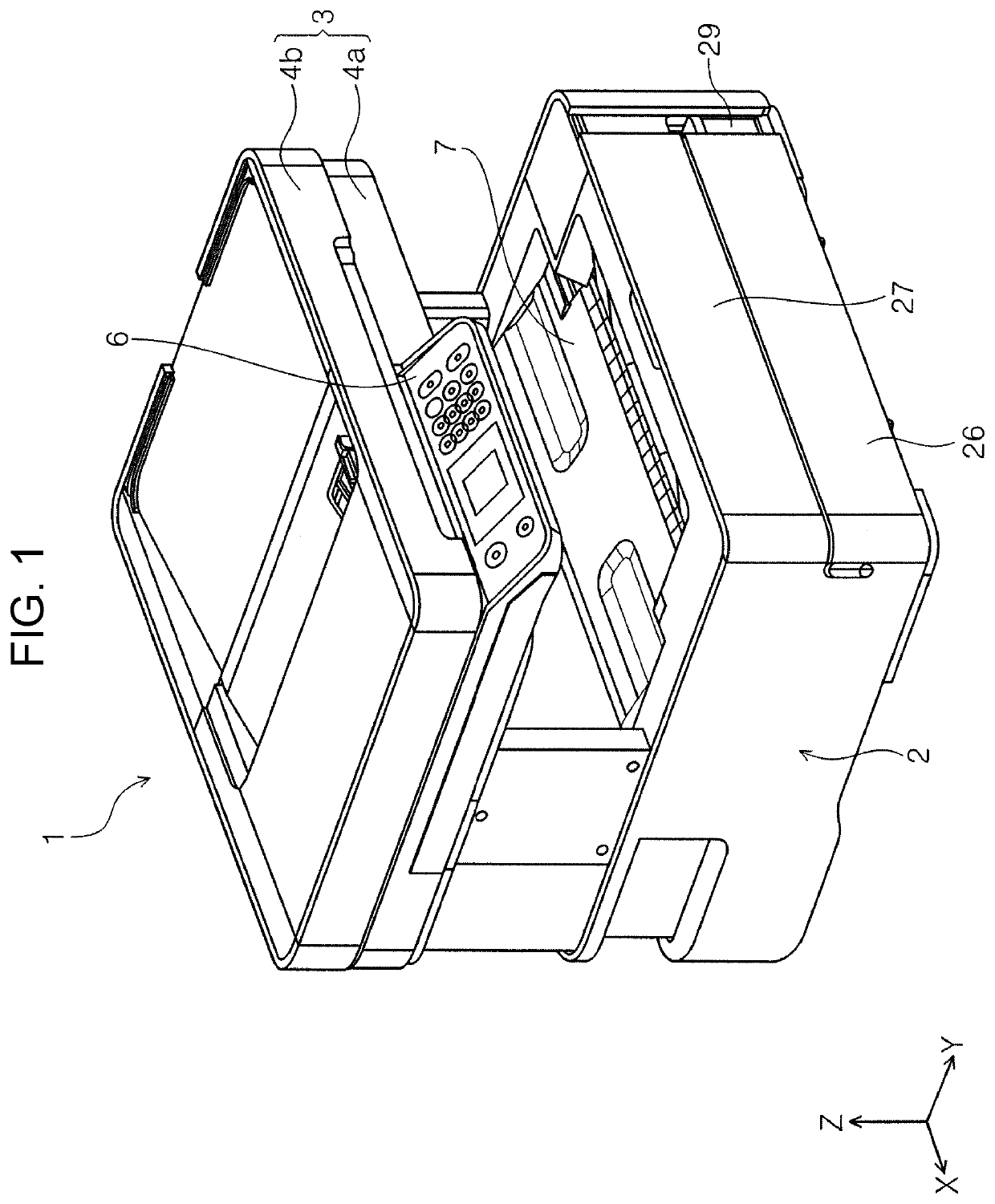 Medium transporting device and recording apparatus