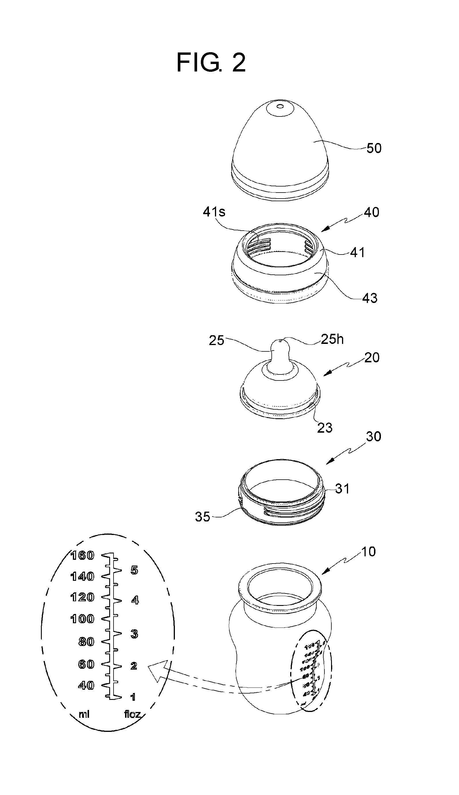 Silicone baby bottle