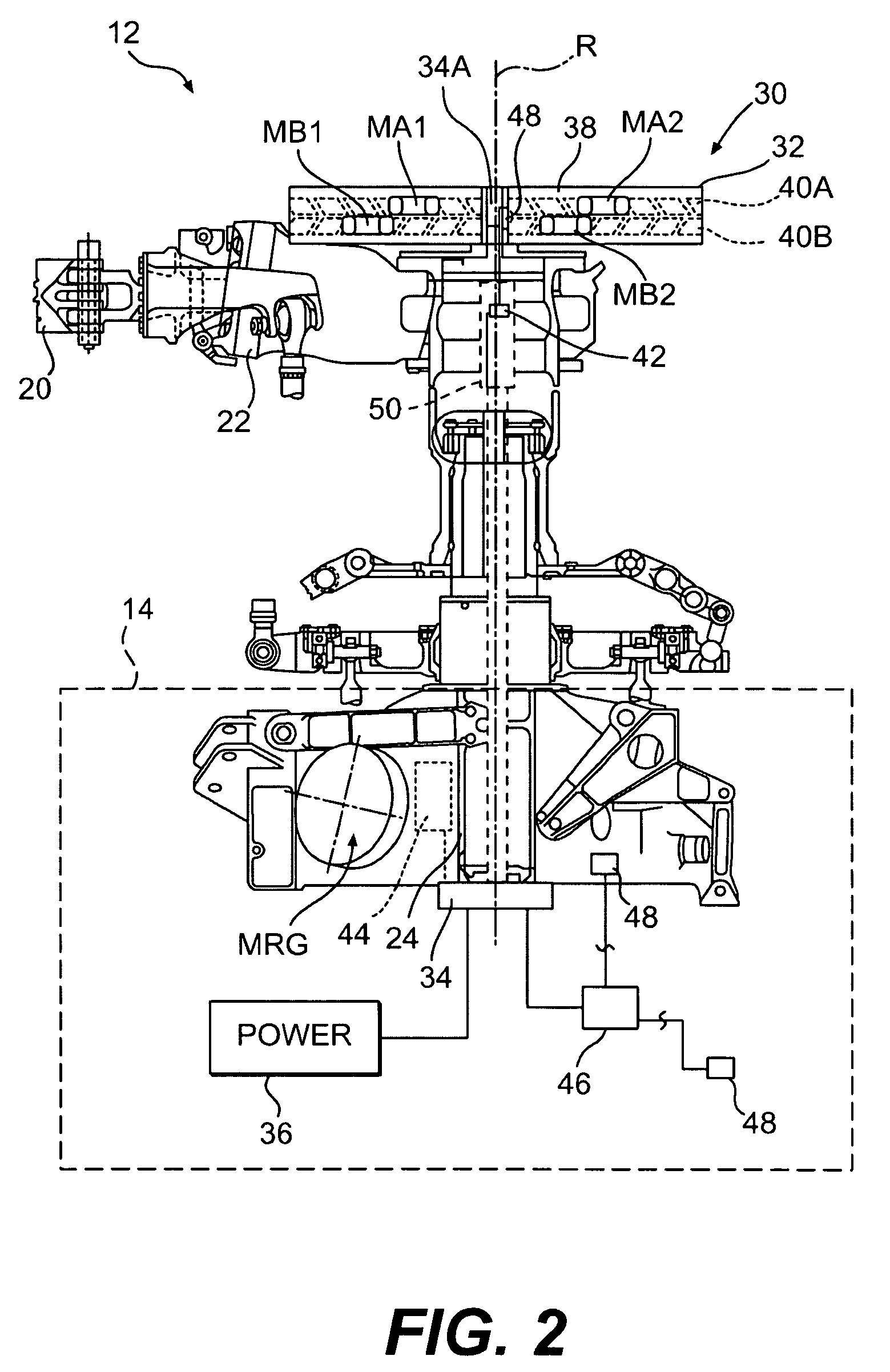 Dual frequency hub mounted vibration suppressor system