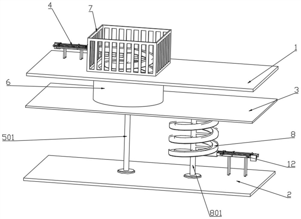 Cross-floor conveying equipment