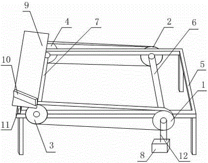 Collision steering type strip material conveying equipment