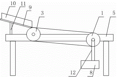 Collision steering type strip material conveying equipment