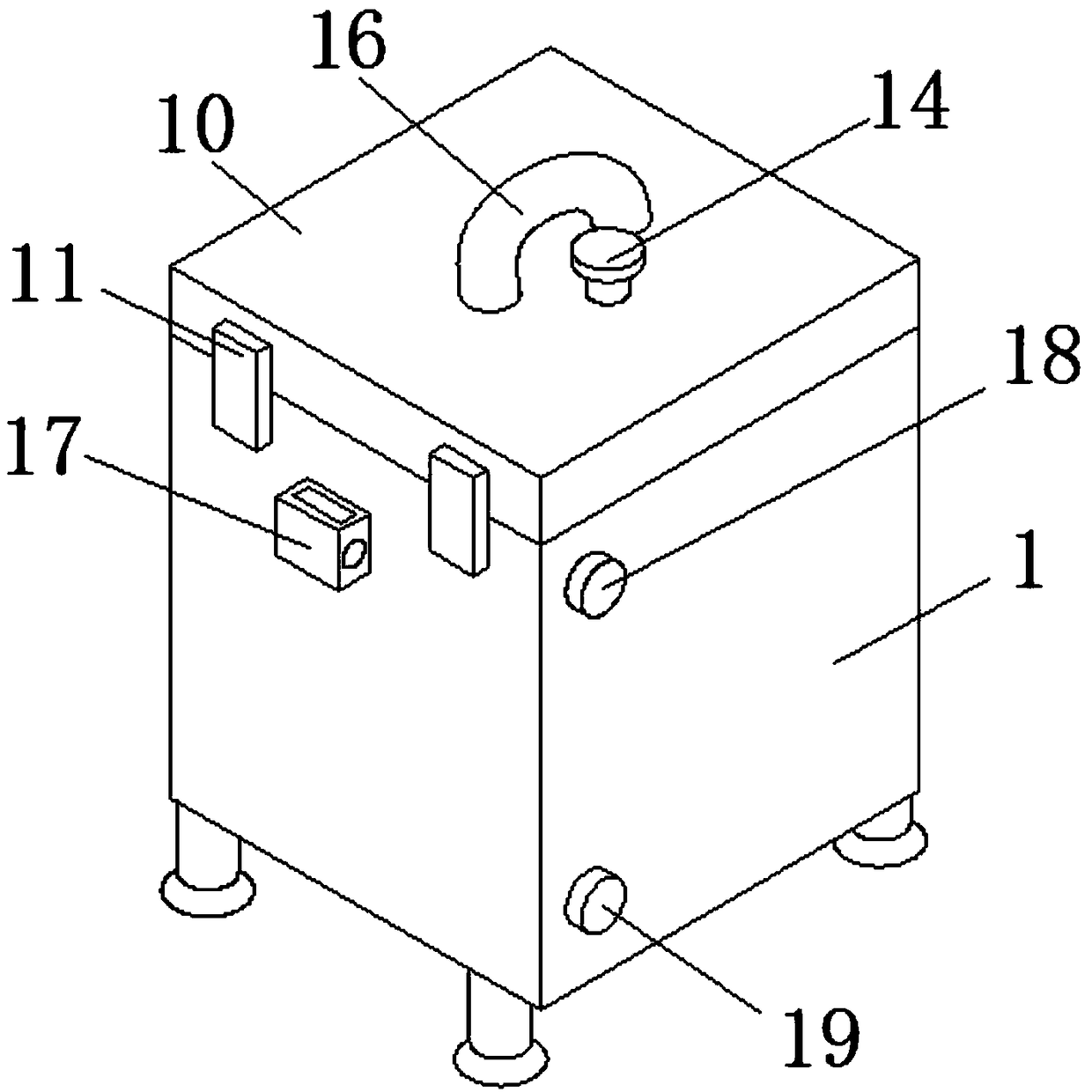 Cell culture box with convenient carrying and transfer function for gene engineering