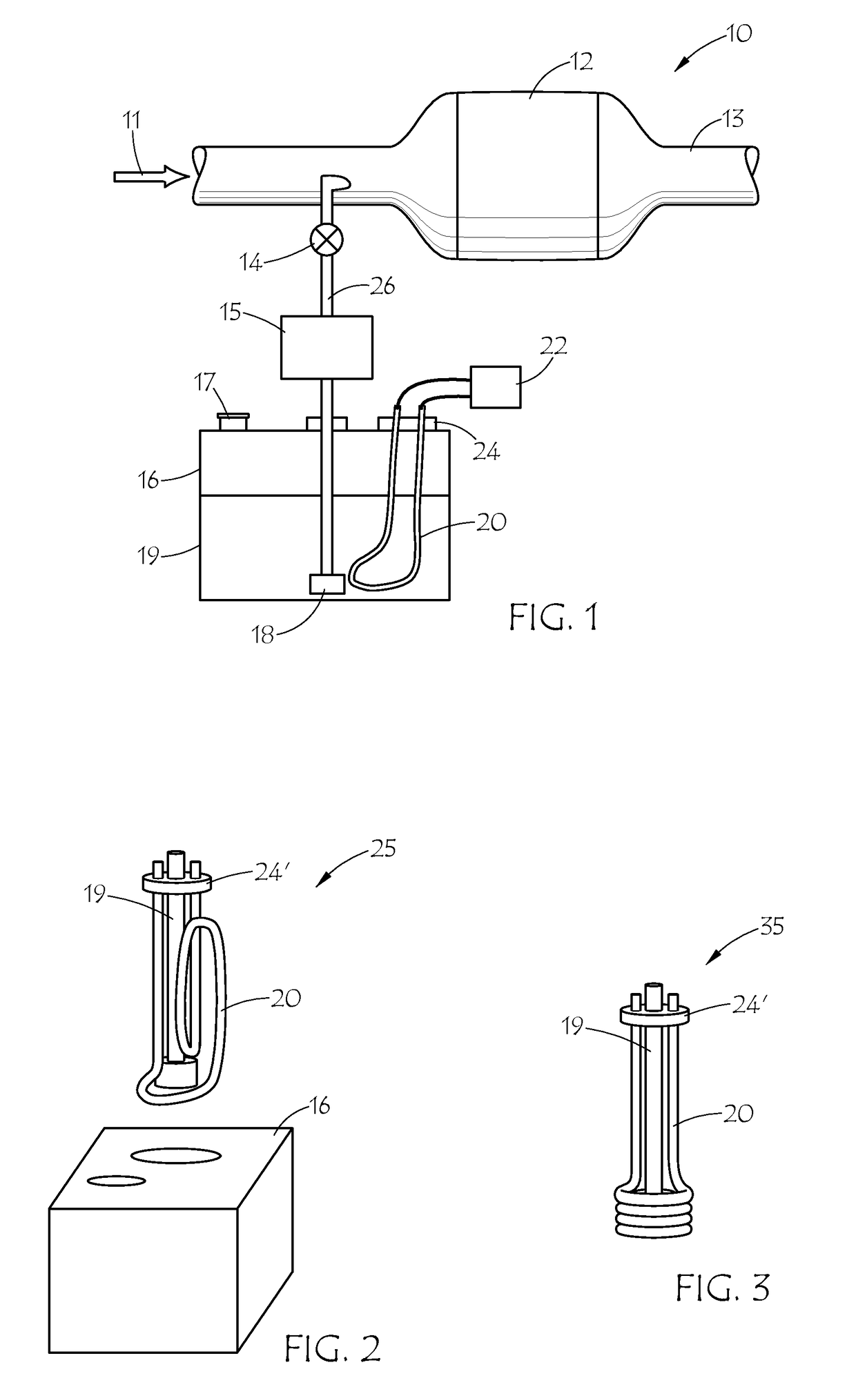 Electric immersion heater for diesel exhaust fluid reservoir