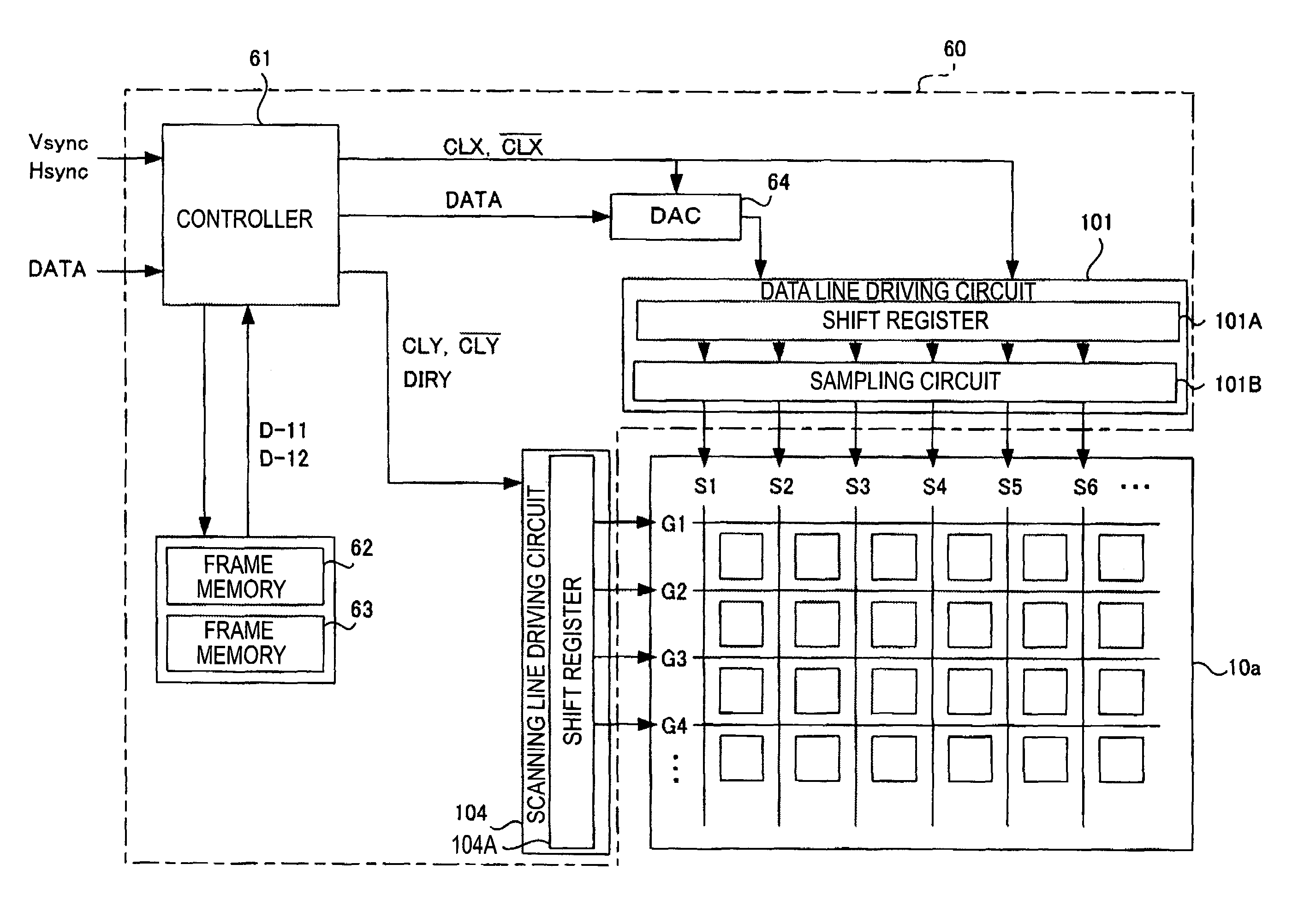 Driving circuit for electro-optical device, method of driving electro-optical device, electro-optical device, and electronic apparatus