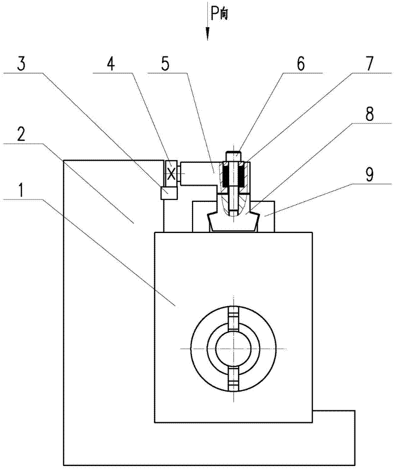 Large numerical control floor type boring and milling machine ram deflection compensating device