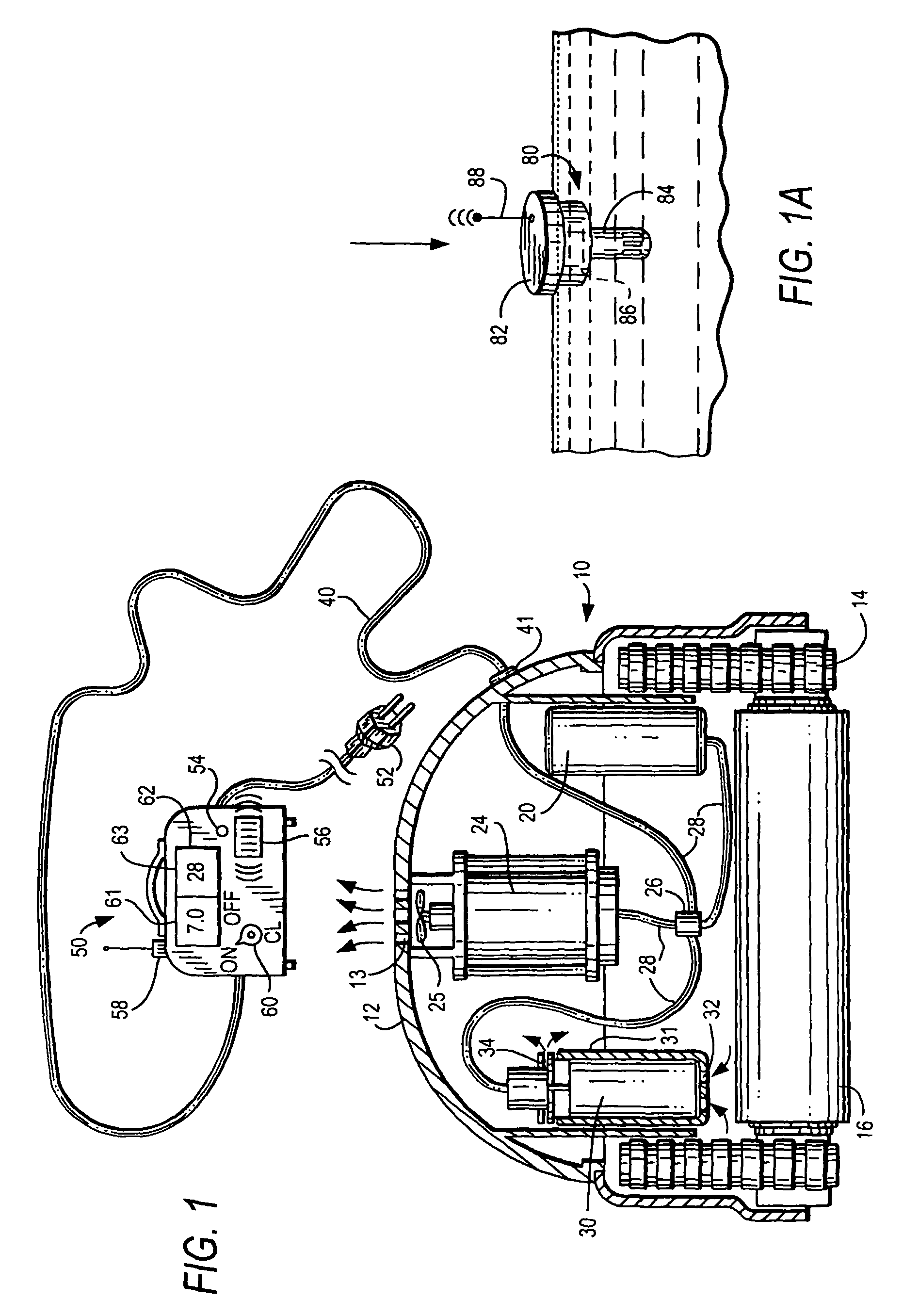 Method and appartus for operation of pool cleaner with integral chlorine generator