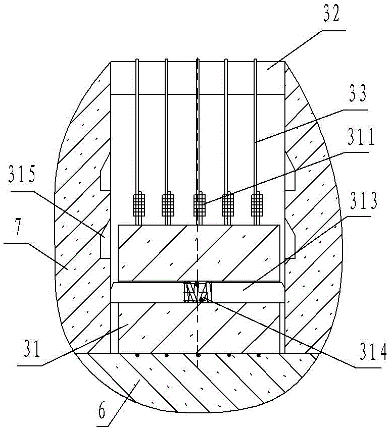 Elevator shaft bottom falling prevention and protection device