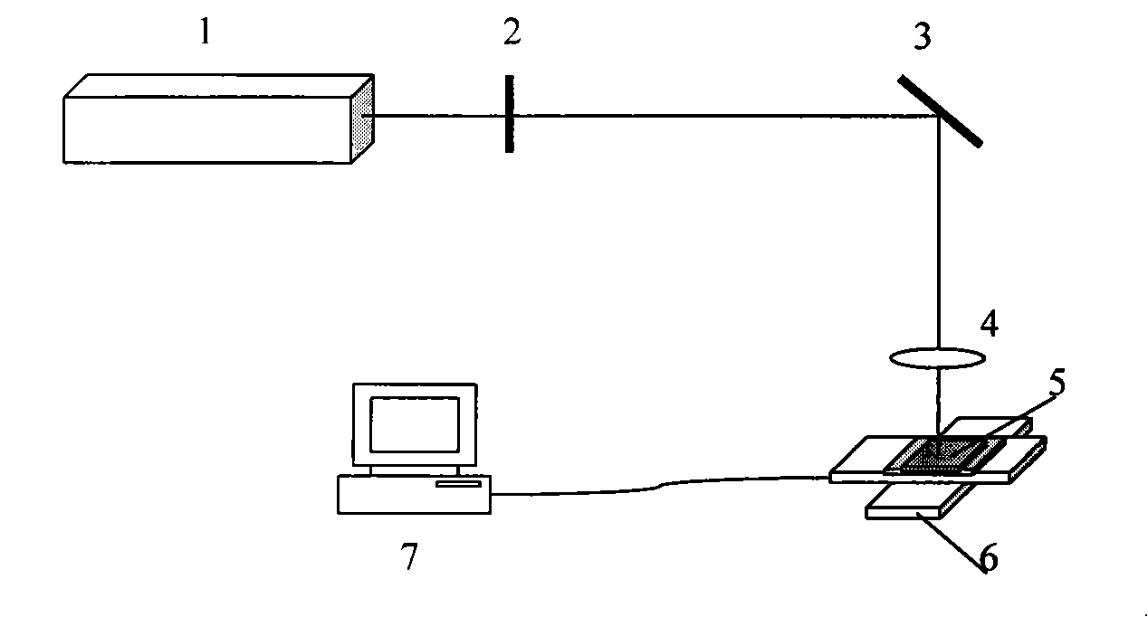 Process for preparing zinc oxide nanometer wire array by femtosecond laser and device thereof