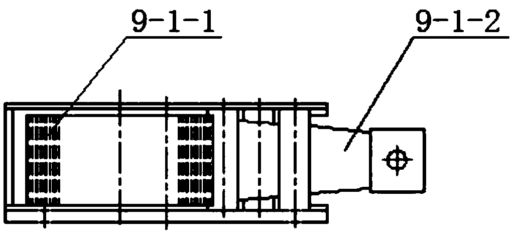 Derail-preventiondisc type steel belt plastic deformation cushion brake device for inclined shaft