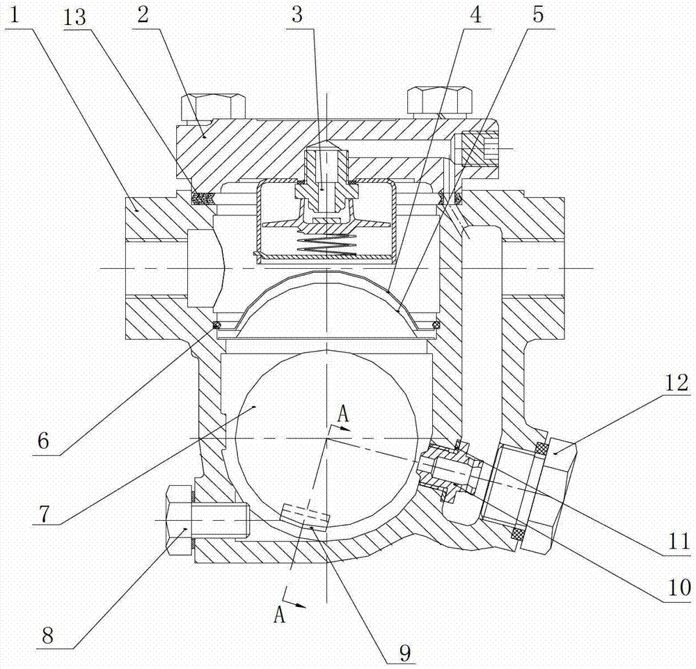 Guild rail type free float drain valve