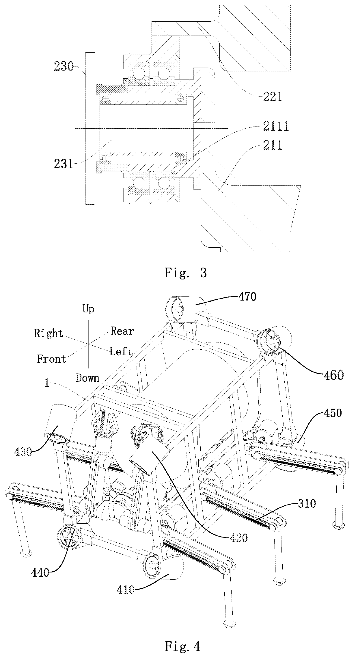 Leg-arm-propeller underwater robot