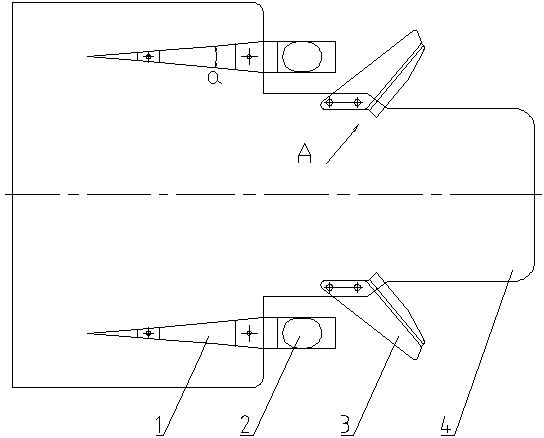 Synchronous fertilizing, ditching and earthing device for rice transplanting