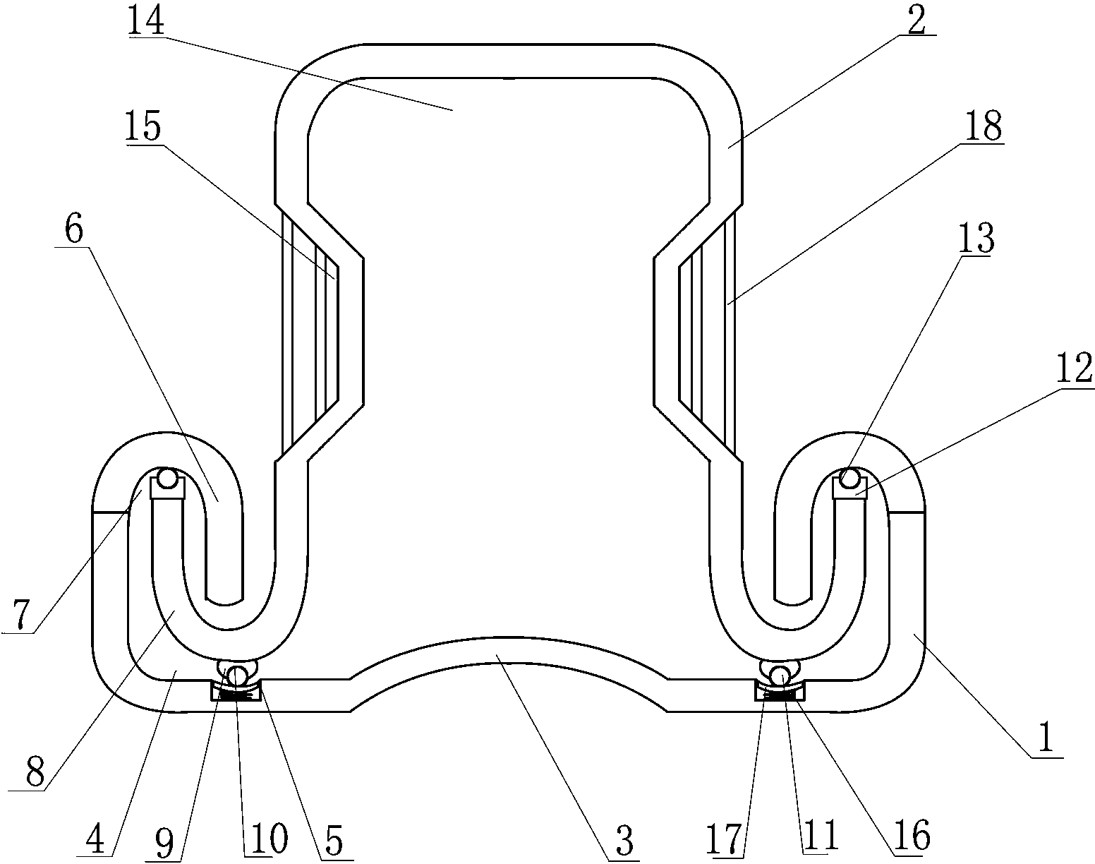 Fastened type chassis rail bracket