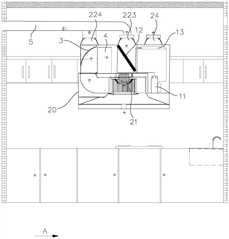 Heat exchanger and kitchen air conditioning system applying same