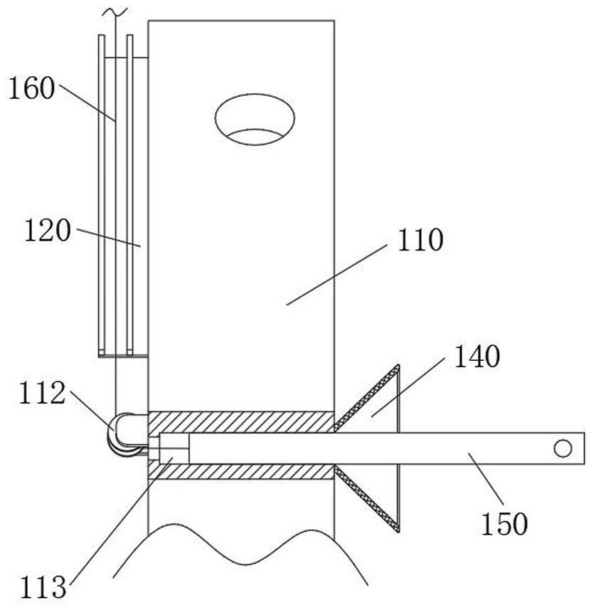 Fixing device for water heating pipeline construction