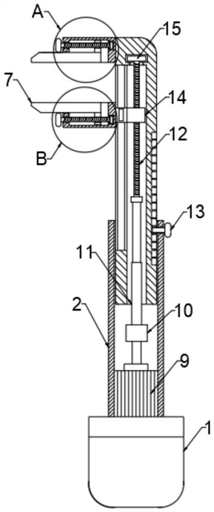 Novel automobile part fixing clamp